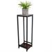 Oukaning 2-Tier Tall Plant Stand Retro Indoor Entryway Living Room Decor Display Shelf