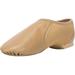 Unisex PU Leather Upper Slip-on Jazz Shoe with Circle Elastic for Women and Men s Dance Shoes