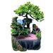 Indoor Water Fountains Rockery Statue Desktop Waterfall Fountain Decor With Mist