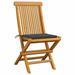 Suzicca Patio Chairs with Anthracite Cushions 8 pcs Solid Teak Wood