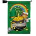 Happy St Patricks Day Garden Flag Set Patrick 13 X18.5 Double-Sided Yard Banner