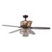 Warehouse of Tiffany Tierna 52 in. Indoor Ceiling Fan with Light