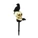 Skeleton and Bird Figure Solar LED Lights Waterproof Decorations with Stake for Outdoor Yard Pathway Outside Patio Lawn Decor Lamp