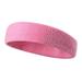 Xinhuaya 1Pc Unisex Yoga Headband Multicolor Sports Sweatband Fashion Outdoor Running Gym Stretch Head Band Hair Band Sports Accessory Pink