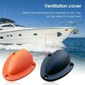 Yirtree Nylon Marine Clam Shell Vent Wire Cable Hose Vent Cover Boat Transducer Wiring Cover Clamshell Vent with Mounting Screws for Boat Yacht
