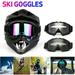 Motorcycle Goggles Ski Goggles Snowboard Glasses Bike Goggles Anti-UV Adjustable Riding Goggles for Men Women Clear/1Pack