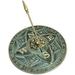 10.5 Verdigris Brass I Am Silent Without the Sun Sundial for Outdoors Garden Backyard and Home Decor