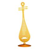 Gold Musical Note Statue Sculpture Music Symbol Decoration for Home Cabinet Liuqin