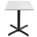 Holland Bar Stool 30 in. Tall OD211 Indoor & Outdoor All-Season Table with 30 x 30 in. Square White Ash Top