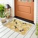 Liora Manne Esencia Bee Free Indoor Outdoor Mat Honey