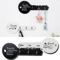 Travelwant Hook Hanger Wall Key Holder Metal Decorative Mounted Coat Hanger with Key Shape Design Organizer Rack with 3 Hooks for Wall Bathroom Kitchen Entryway-11.81 x 5.12