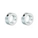Uxcell Shaft Collar 15/32 Bore Zinc Plated Carbon Steel Set Screw Clamping Collars Silver Tone 2 Pack