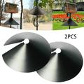 2 Pieces 2/14/16/18 Inch Squirrel Baffle Foldable Squirrel Cover To Protect The Bird Feeder Squirrel Guard Baffles for Bird Feeders Protects Hanging Bird Feeders By Stuffygreenus