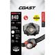 COAST FL89 650 Lumen Alkaline Dual Power Tri-Color IP54 Rated LED Headlamp 4.5 oz.