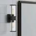 Possini Euro Design Modern Wall Light Sconce Matte Black Hardwired 4 1/2 2-Light Fixture Clear Glass Shades for Bedroom Bathroom