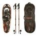 Expedition Outdoors Truger Trail II Snowshoes Kit Winter walker Lightweight Aluminum Snowshoes Size 25 with Trekking Poles and Carry Bag for Adult Men and Women.