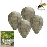 GOODWORLD Wasp Nest Decoy 2 Pack Natural Wasp Repellent Wasp Trap Waterproof Hanging Fake Wasp Nest bee Wasp & Hornet Control for Home and Garden Outdoors (Dark Colour)