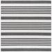 SAFAVIEH Outdoor BHS222F Beach House Lt Grey / Charcoal Rug