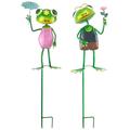 Red Carpet Studios Frogs Umbrella Garden Stake - Set of 2