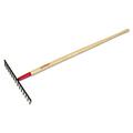 The AMES Companies Inc. Level Rake for Gravel 16 in W Forged Steel 14 Tine 66 in American Hardwood Handle - 1 EA (760-63121)