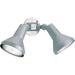 2-Light 15-in Flood Light Exterior PAR38 w/ Adjustable Swivel Grey Finish