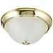 Nuvo Lighting 76/124 2 Light 11-1/4 Wide Flush Mount Bowl Ceiling Fixture - Brass