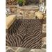 Unique Loom Tsavo Indoor/Outdoor Safari Rug Natural/Ivory 10 x 14 1 Rectangle Animal Print Contemporary Perfect For Patio Deck Garage Entryway