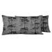 VargottamIndoor/OutdoorPolyester FabricLumbarPillowCover With Insert All-Weather Waterproof Rectangular Cushion for Patio Furniture 12 x 20 Set of 2 -Tree-80