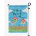 Printtoo Light Blue Home Sweet Home Garden Summer CampingFlag For Campers Double Sided CampsiteFlag