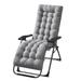 iMounTEK Patio Chaise Lounger Bench Cushion Indoor Outdoor Chaise Lounger Rocking Chair Sofa Mat 67in Deck Chair Cushion Grey