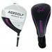 AGXGOLF XL Ladies Petite Length (-1.0 ) 460cc Over Size 12 Degree Driver (Purple): Ladies Flex Graphite Shaft + Head Cover: Right Hand