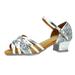 iOPQO Women s sandals Women Fashion Dancing Rumba Waltz Prom Ballroom Latin Salsa Dance Shoes Sandals Ladies Latin Dance Tango Dance Silver 40