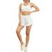 Womens 2 in 1 Flowy Running Shorts Casual Summer Athletic Workout Biker Shorts High Waisted Gym Yoga Tennis Skirts