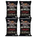 Bear Mountain BBQ All-Natural Hardwood Smoker Pellets. 40 Lbs (4 Pack)