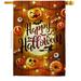 Ornament Collection H192245-BO 28 x 40 in. Lightful Halloween House Flag with Fall Double-Sided Decorative Vertical Flags Decoration Banner Garden Yard Gift