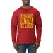 Straight Outta St. Louis STL Fan | Fantasy Baseball Fans | Mens Sports Long Sleeve T-Shirt Red X-Large