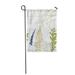 LADDKE Floral Wild Flowers Fern Leaves and Evergreen Pine Tree Garden Flag Decorative Flag House Banner 12x18 inch