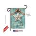 Breeze Decor 50067 Welcome White Barn Star 2-Sided Impression Garden Flag - 13 x 18.5 in.