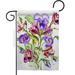 Breeze Decor G154151-BO Alpine Violet Bouquet Floral Double-Sided Decorative Garden Flag Multi Color