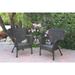 Jeco Windsor Resin Wicker Outdoor Patio Arm Chair - Set of 2