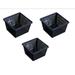 4 Square Water Garden Pond Aquatic Plastic Slotted Mesh Pond Plant or Flower Basket 3 Pack Plastic Water Garden Planter Pots Value Pack Planting Baskets for Aquaponics Hydroponics