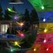 Solar Wind Chimes Color Changing Solar Dragonfly Wind Chimes LED Decorative Mobile Waterproof Outdoor Decorative Lights for Patio Balcony Bedroom Party Yard Window Garden