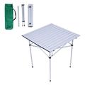 KARMAS PRODUCT 27.5â€� x27.5â€�x27.5â€� Folding Camping Table Portable Compact Table Outdoor Picnic Camping Table with Storage Bag Ultralight Aluminum Table for Outdoor Picnic Beach BBQ