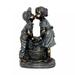 EQWLJWE First Kiss Resin Garden Statue Little Girl and Boy Kissing Yard Miniature Figurine Outdoor Statue for The Patio Garden Resin Crafts Outdoor Statue Ornaments for Home Yard Garden