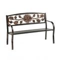 Plow & Hearth Sunflower Metal Garden Bench