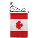 Nationality Canada Country Garden Flag Set Regional 13 X18.5 Double-Sided Decorative Vertical Flags House Decoration Small Banner Yard Gift