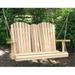 Cedar Adirondack Chair Style Porch Swing