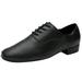 Mens Stylish Round Toe Flats Black Leather Ballroom Morden Latin Jazz Dance Shoemen s leather shoes men s leather shoes casual men s leather shoes men