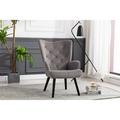 Hassch Coolmore Accent Chair Living Room/Bed Room Modern Leisure Chair Silver Grey