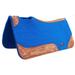 Horse 32 x 30 Western Contoured Wool Felt Therapeutic Saddle Pad Blue 39177RB